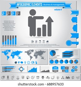 business and management - infographic elements and icons set.