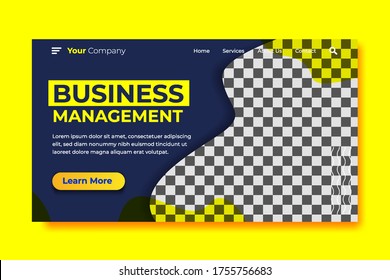 Business Management Landing page Concept Idea Design