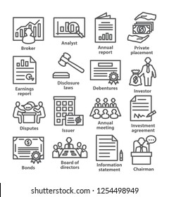 Business management line icons. Pack 37.