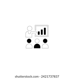 Business Management Outline Icon Collection.  Finance and business line icons collection. Vector illustration EPS10.  Icons for business, management, finance, strategy, marketing.