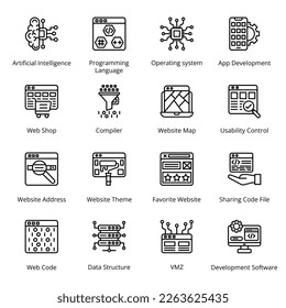 Business and Management Outline Icons - Stroked, Vectors