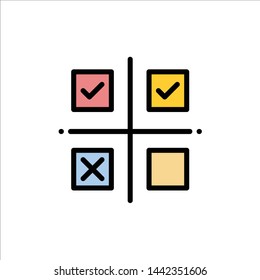 Business, Management, Priorities, Product, Production  Flat Color Icon. Vector icon banner Template