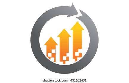 Business  Management Process logo template