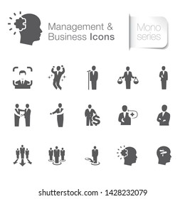 Business & management related icons