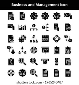 Business and management related icons created to use on your next project and work beautifully