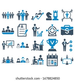 Business & Management set 02 icon (vector illustration)