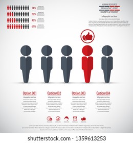 Business management, strategy or human resource infographic