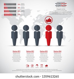 Business management, strategy or human resource infographic