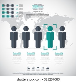 Business management, strategy or human resource infographic. EPS 10 vector. Can be used for any project