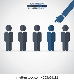 Business management, strategy or human resource infographic. EPS 10 vector. Can be used for any project