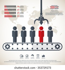 Business management, strategy or human resource infographic. EPS 10 vector. Can be used for any project