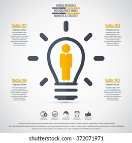 Business management, strategy or human resource infographic. EPS 10 vector. Can be used for any project