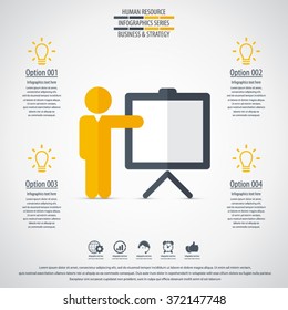 Business management, strategy or human resource infographic. EPS 10 vector. Can be used for any project