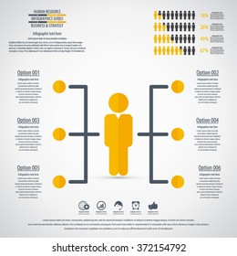 Business management, strategy or human resource infographic. EPS 10 vector. Can be used for any project