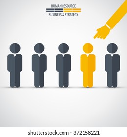 Business management, strategy or human resource background. EPS 10 vector. Can be used for any project