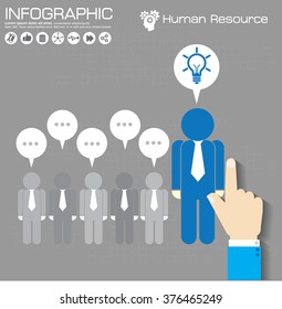 Business management, strategy or human resource infographic. EPS 10 vector. Can be used for any project