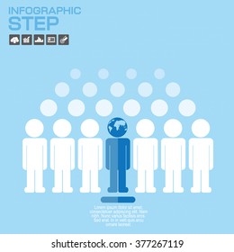 Business management, strategy or human resource infographic.EPS 10 vector. Can be used for any project