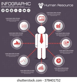 Business management, strategy or human resource infographic. EPS 10 vector. Can be used for any project