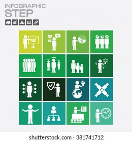 Business management, strategy or human resource infographic. EPS 10 vector. Can be used for any project