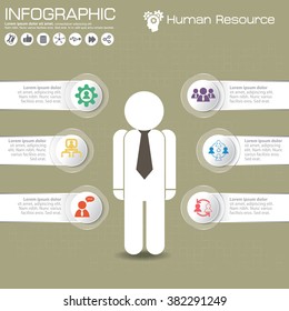Business management, strategy or human resource infographic. EPS 10 vector. Can be used for any project