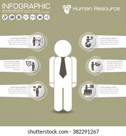 Business management, strategy or human resource infographic. EPS 10 vector. Can be used for any project