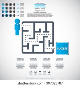 Business management, strategy or human resource infographic. EPS 10 vector. Can be used for any project