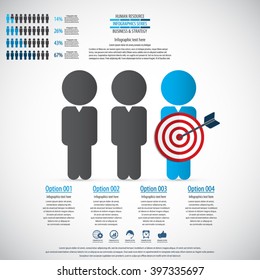 Business management, strategy or human resource infographic. EPS 10 vector. Can be used for any project