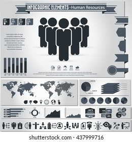 Business management, strategy or human resource infographic. EPS 10 vector. Can be used for any project