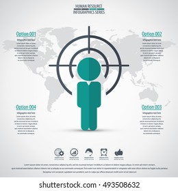 Business management, strategy or human resource infographic. EPS 10 vector. Can be used for any project