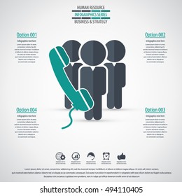 Business management, strategy or human resource infographic. EPS 10 vector. Can be used for any project