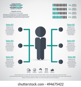 Business management, strategy or human resource infographic. EPS 10 vector. Can be used for any project