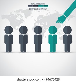 Business management, strategy or human resource infographic. EPS 10 vector. Can be used for any project