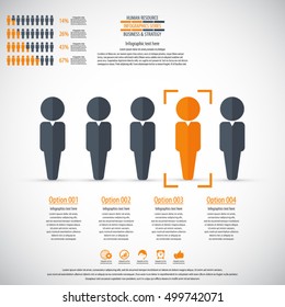 Business management, strategy or human resource infographic. EPS 10 vector. Can be used for any project