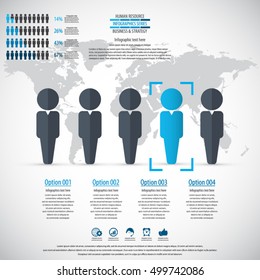 Business management, strategy or human resource infographic. EPS 10 vector. Can be used for any project