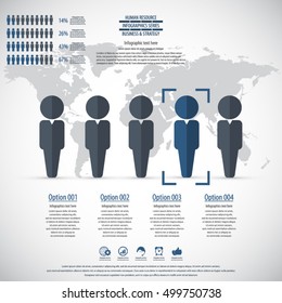 Business management, strategy or human resource infographic. EPS 10 vector. Can be used for any project