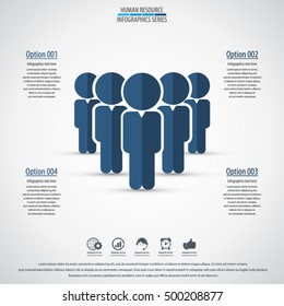 Business management, strategy or human resource infographic. EPS 10 vector. Can be used for any project