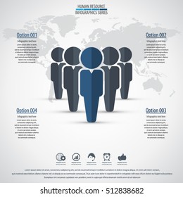 Business management, strategy or human resource infographic. EPS 10 vector. Can be used for any project