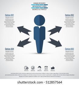 Business management, strategy or human resource infographic. EPS 10 vector. Can be used for any project