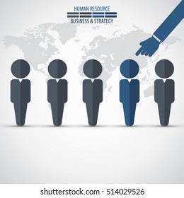 Business management, strategy or human resource infographic. EPS 10 vector. Can be used for any project