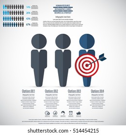 Business management, strategy or human resource infographic. EPS 10 vector. Can be used for any project