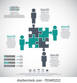 Business management, strategy or human resources infographic. Human resource icon. EPS 10 vector. Can be used for any project