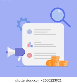 business management vector flat style design