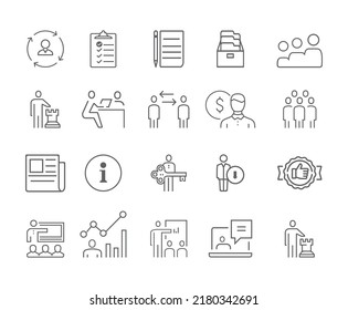 business management web portal page icons employee details