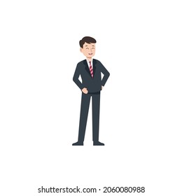 business manager character style vector illustration design eps.10