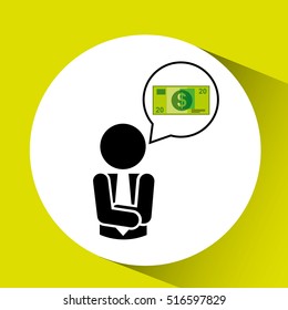 business manager concept design vector illustration eps 10