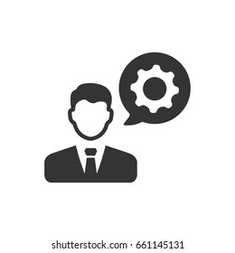 Business Manager Icon Stock Vector (Royalty Free) 661145131