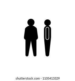 Business Mans handshake. Greetings gesture. Vector icon