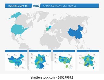 Business map set 