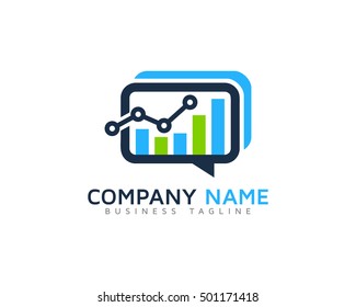 Business Market Talk Logo Design Template