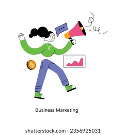 Business Marketing abstract concept vector in a flat style stock illustration
